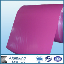 Al99.6 Rose Red Color Painted Aluminum Coil for Curtain Walls